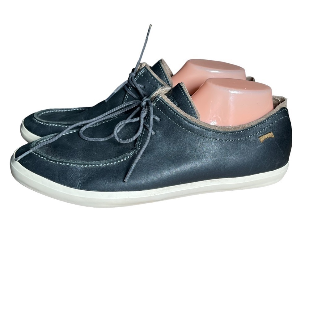 Camper Mens  13  Motel Black Leather Trainer Walking Sneaker
